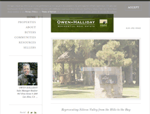Tablet Screenshot of owenhalliday.com